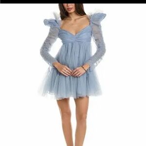 Elegant Blue Tulle Dress